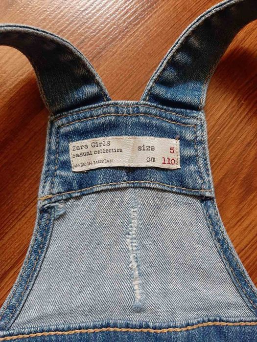 Джинсовий комбінезон Zara на 5 років. Комбінезон 110 см Зара