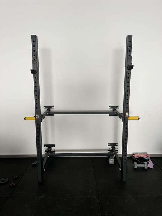Rack de musculação de parede dobravel