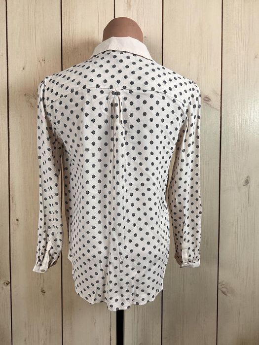 Massimo Dutti roz. 38 damska bluzka koszula wiskoza wzór women’s viscose blouse shirt