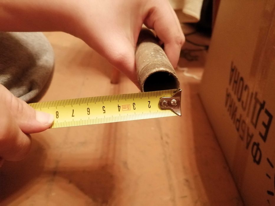 Труба нержавійка Д25мм, довжина 2м16см