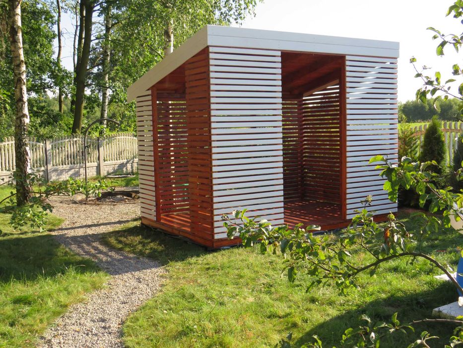 Drewniana Altana Ogrodowa 3x3m, Zadaszenie, Pergola