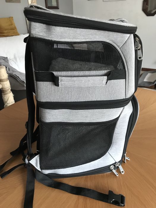 Mochila transportadora para animais