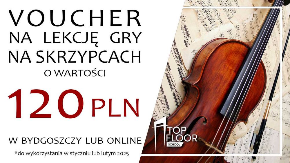 Voucher na 1 lekcję gry na skrzypcach