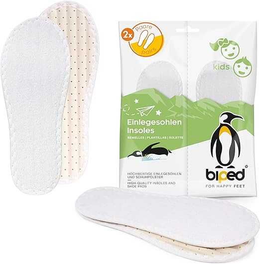 2 pary wkładki do butów 100% bawełny frotte antybakteryjne r.26