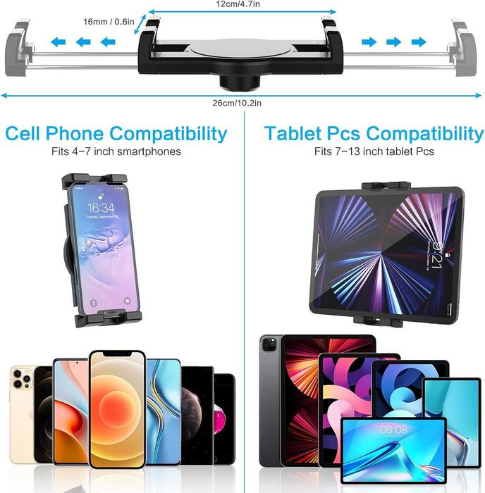 Woleyi uchwyt na tablet do deski rozdzielczej 4-13 cali iPad iPhone Galaxy