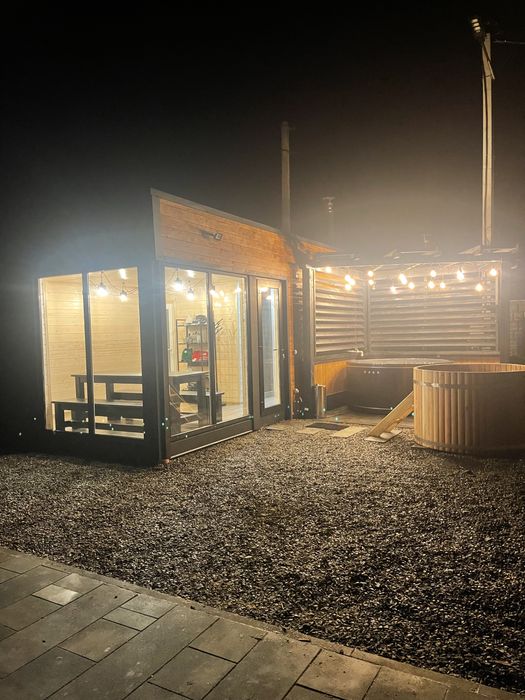 Чан джакузі сауна на дровах