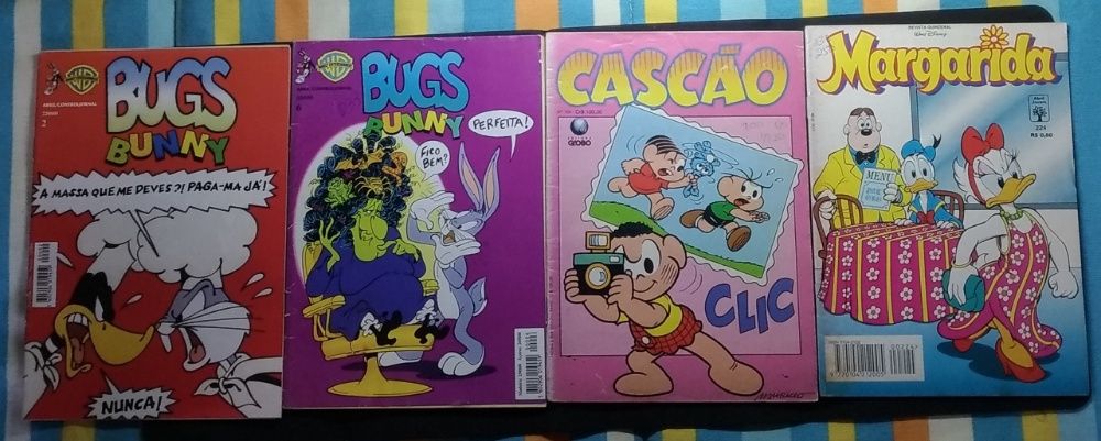Livros BD Cascão Pateta e Margarida