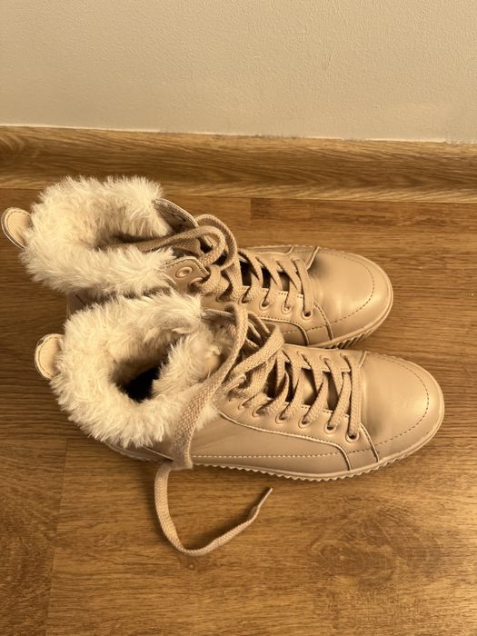Buty zimowe skóra naturalna damskie reserved premium