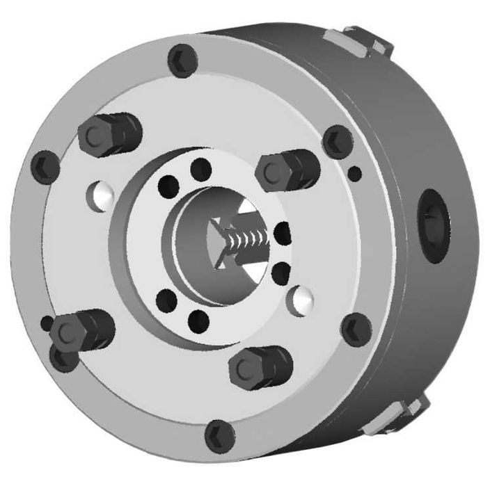 Патрон токарный Yuanpai 250 конус 6 7100-0035П 3х кулачковый самоцентр