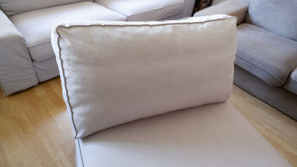 chaise longue kivik ikea cinzento claro