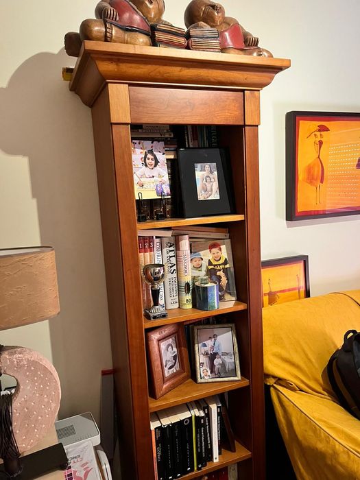 Estante para livros em cerejeira