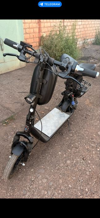Електросамокат KUGOO C1+ Plus 17Ah 800W Black (із сидінням).