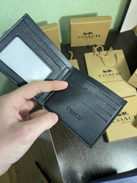 Купити гаманець Coach, кошельок коуч, оригінал, чоловічий гаманець Coa