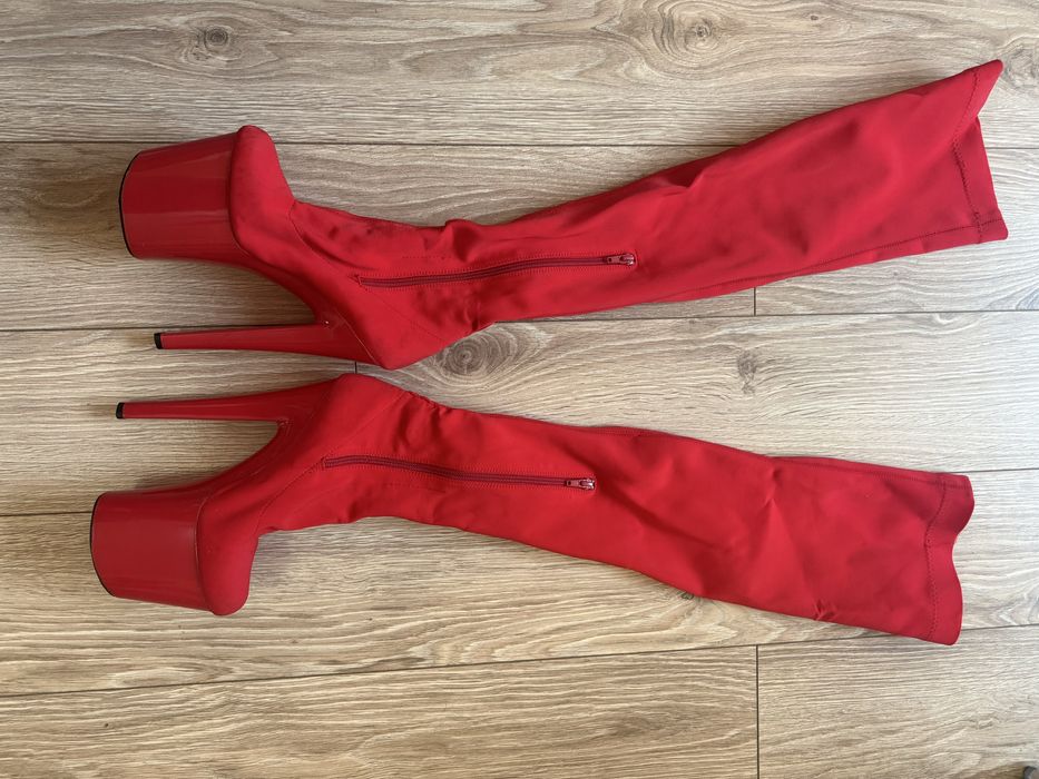 Стріпи ботфорти стрейчеві 36-37 розмір, трійки.