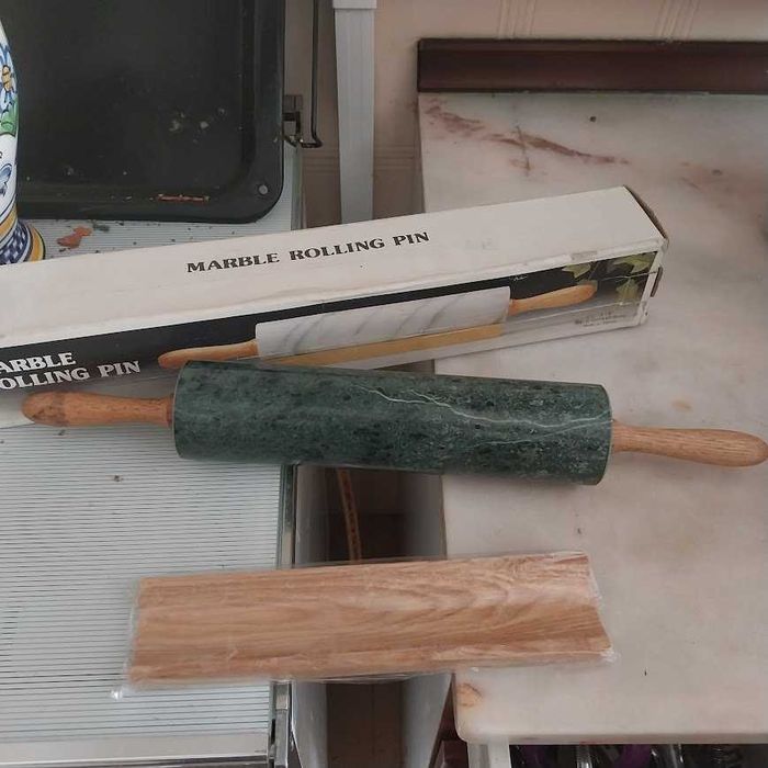 Marble Kitchen Rolling Pin with Stand64285036218753121