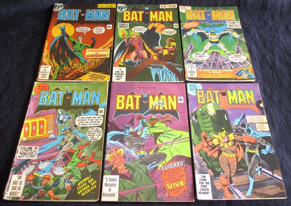 Livros BD Batman EBAL Formatinho 1978