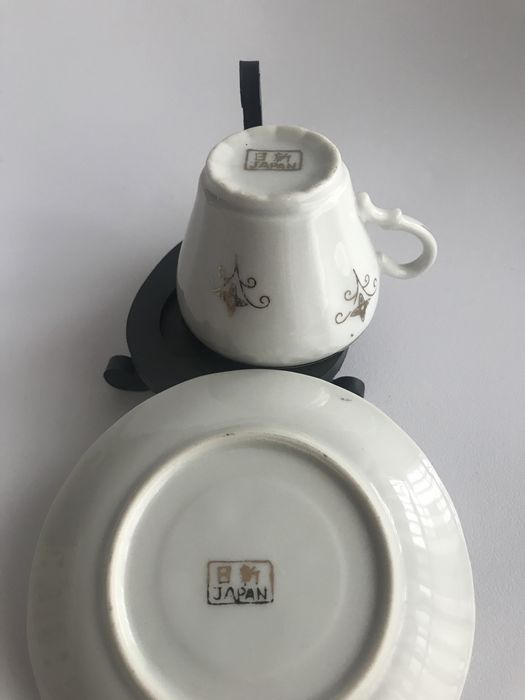 Chavena e pires de café porcelana Japão