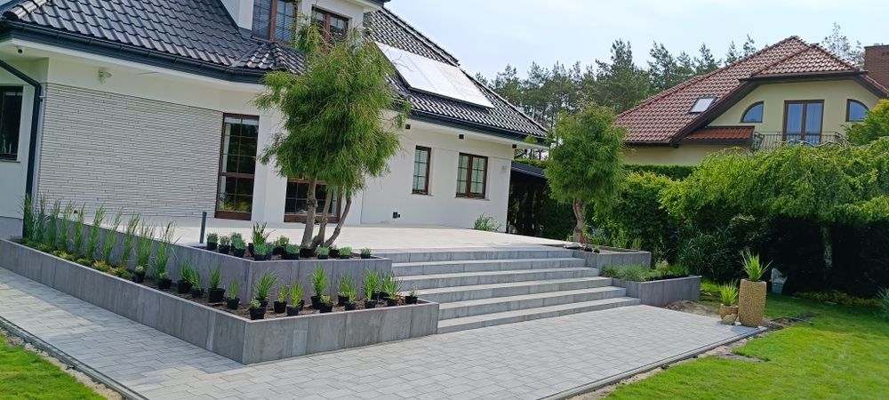 Układanie kostki brukowej Brukarstwo Odwodnienia