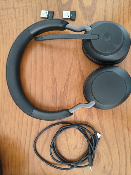 Jabra evolve 2 65 com suporte e 2 dongle