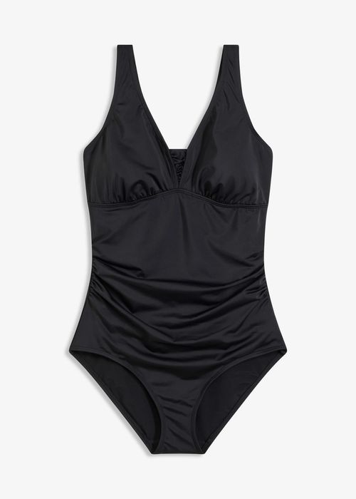 B.P.C kostium kąpielowy shape czarny z marszczeniem ^40