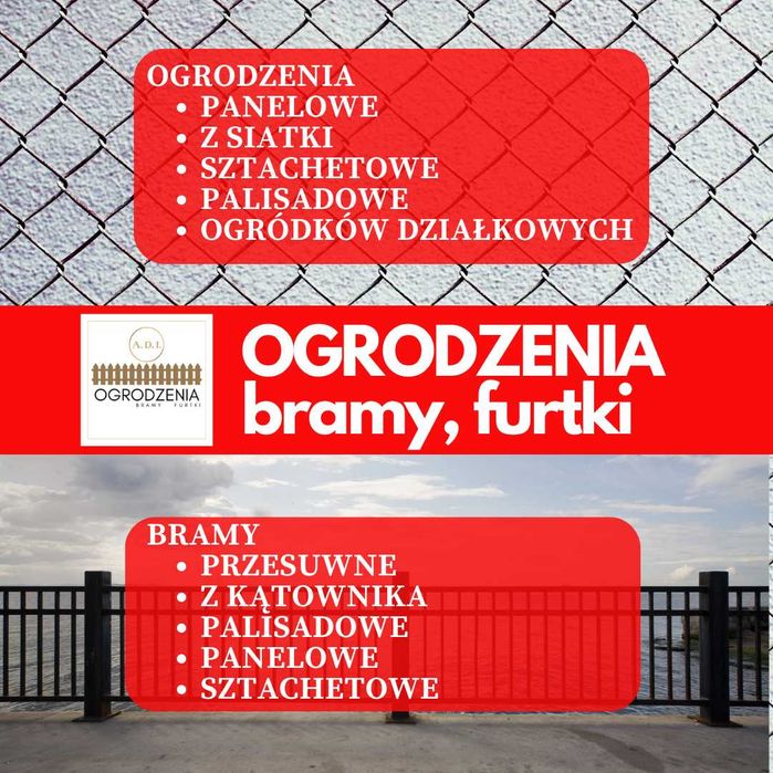 Ogrodzenia z siatki, panelowe, bramy, furtki, materiały i montaż