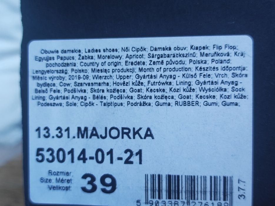 Klapki Japonki Kazar Majorka Damskie