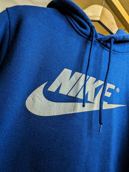 niebieska bluza z kapturem M  stan bardzo dobry