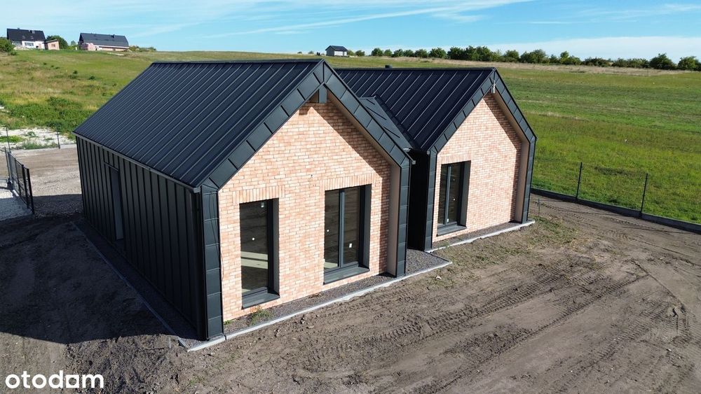 NOWY Dom  drewniany parterowy 93,5m² + Działka 966m² Siesławice