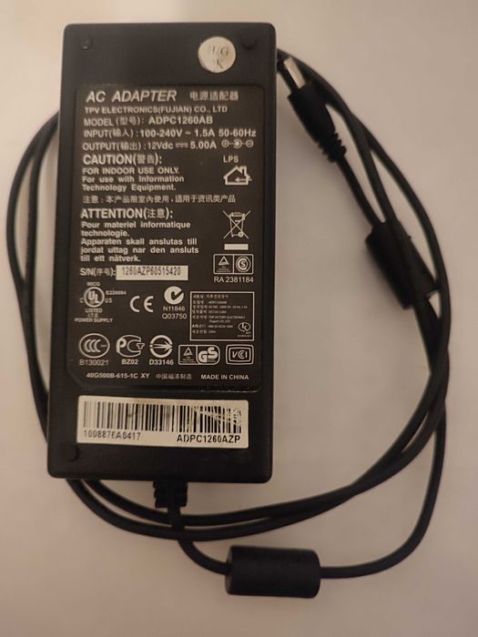 Carregador Varios Aparelhos Saida 12 voltes 5 Amp