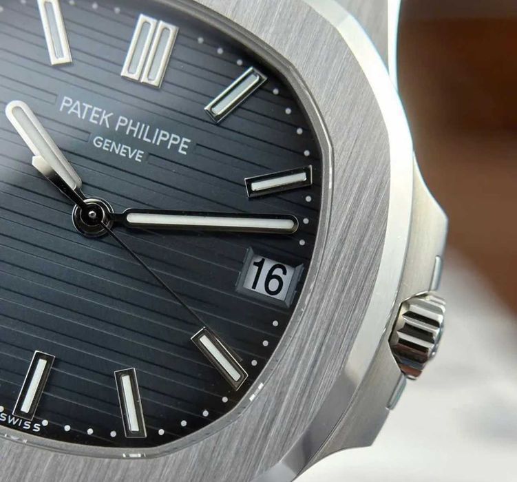 Мужские премиум часы Patek Philippe Nautilus Blue Dial