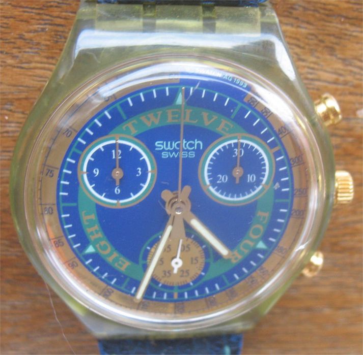 Relógio Vintage - Swatch Chrono Hitch Hiker - SCG 1 0 4 (1 9 9 4)