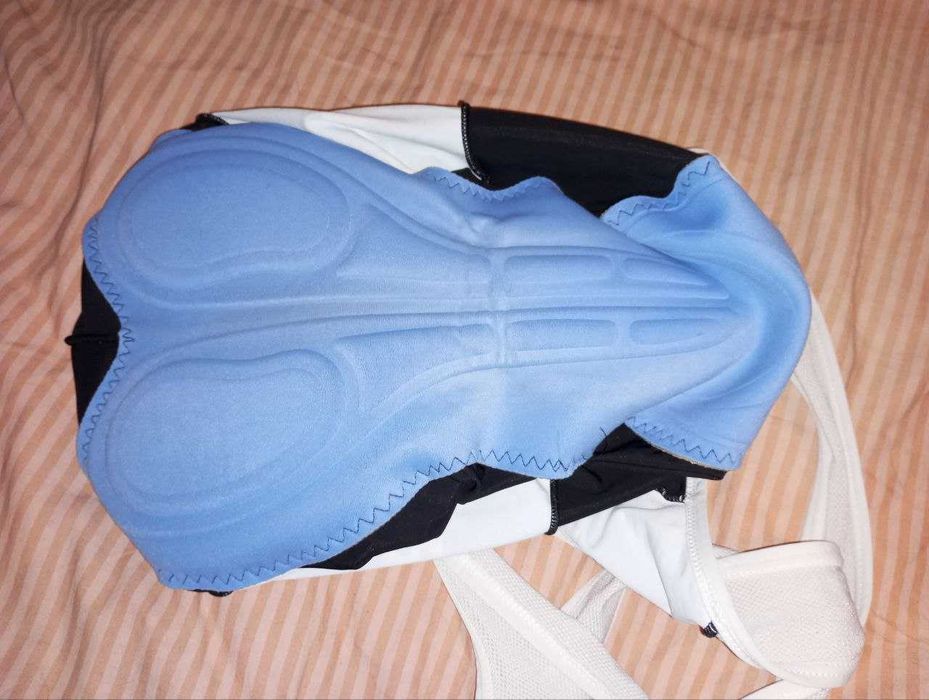 Велошорты на лямках, мсужские, р. М (44-46), б/у, Италия