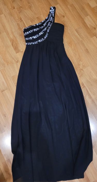 Czarna sukienka długa Maxi S/M