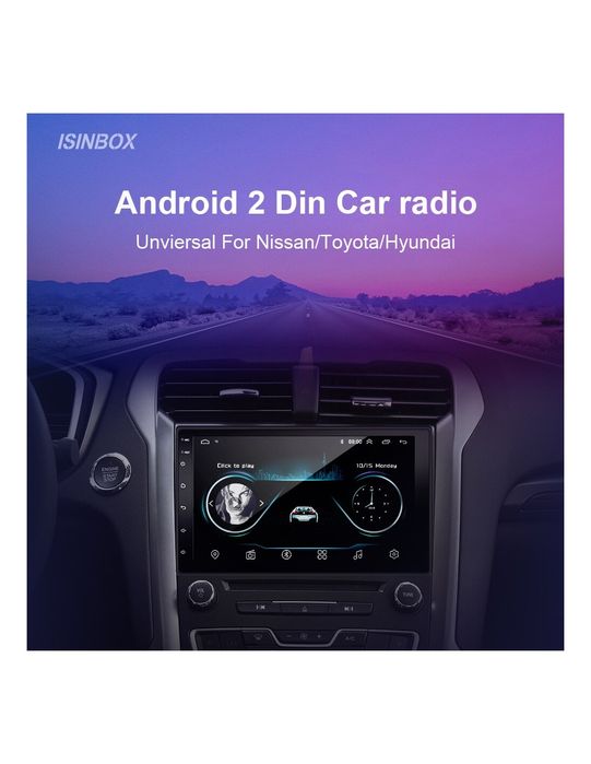 Autorádio Multimédia Android 10.0 com Ecrã Táctil