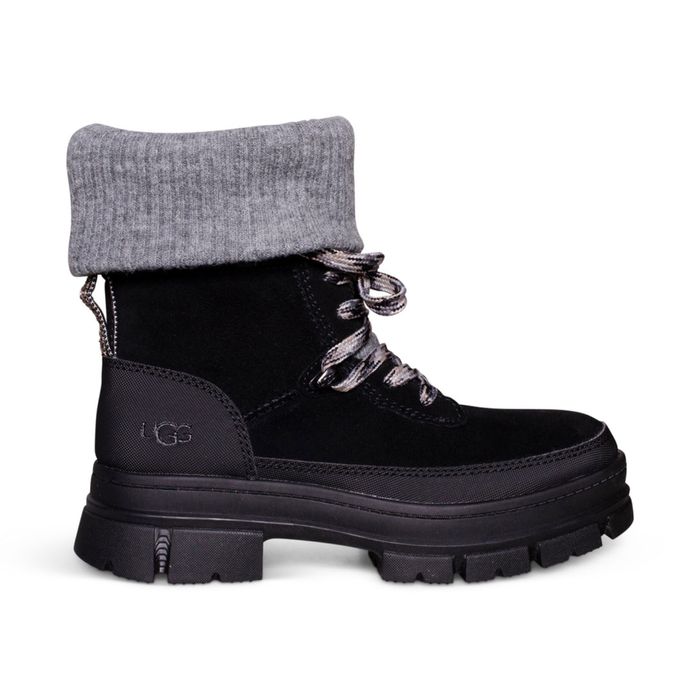 Оригінальні жіночі UGG ASHTON HIKER BLACK BOOTS. Розмір 40