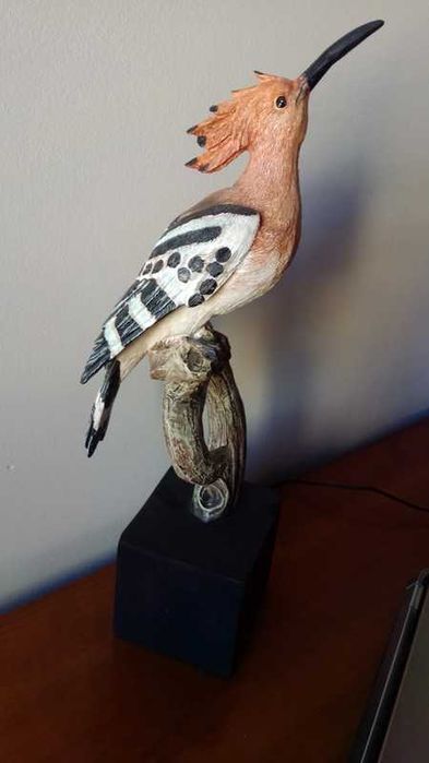 Peça de decoração, escultura, estatueta ave pássaro