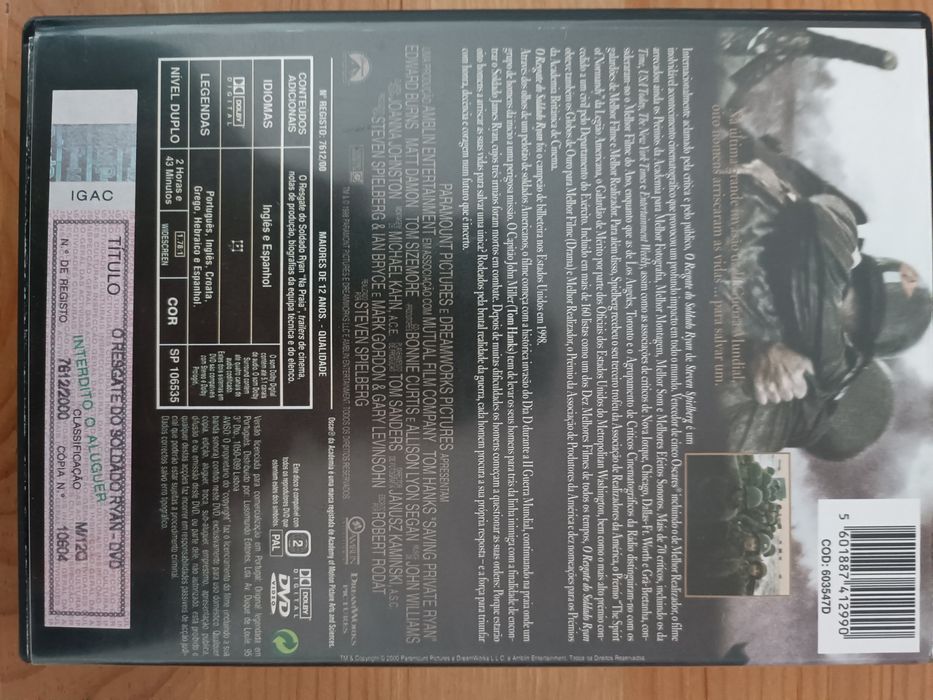 O Resgate do Soldado Ryan - DVD
