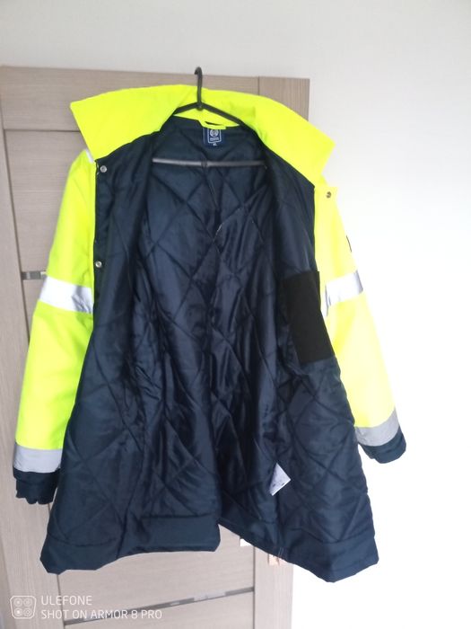 Светоотражающая теплая куртка повышенной видимости р.52