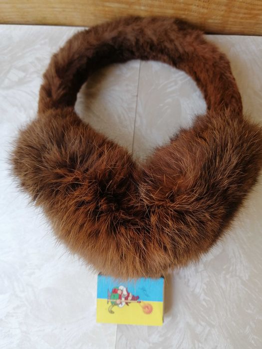 Наушники из меха кролика, меховые наушники, навушники з хутра