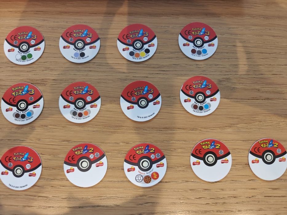 Lote 13 Pokémon Tazo 2 e Taz 3 Matutano (Com Lugia e Ho-Oh)
