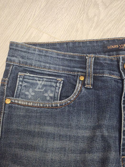 Louis Vuitton jeansy męskie logowana r.34