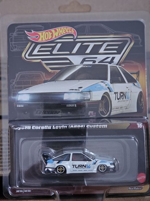 ミニカー Hot Wheels Elite 64 Toyota Corolla Levin HOT WHEELS ELITE 64 TOYOTA COROLLA LEVIN AE86 CUSTOM JCV06 1