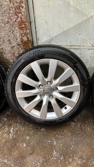 Jantes audi a4 b8 17" s-line originais furacão 5 ×112 com pneus meio p