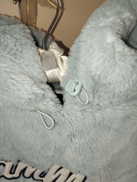 Gruba ciepła pluszowa bluza oversize Bershka M L XL