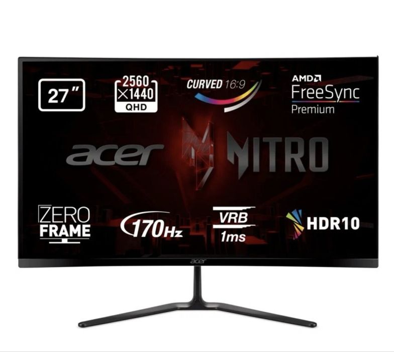 Monitor curvo Acer Nitro 1440p 27”