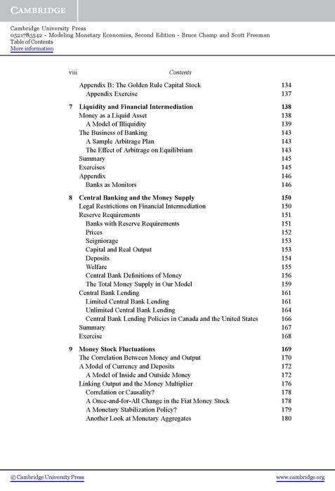 Modeling Monetary Economies: Champ, Bruce/ Freeman, Scott 2nd edition