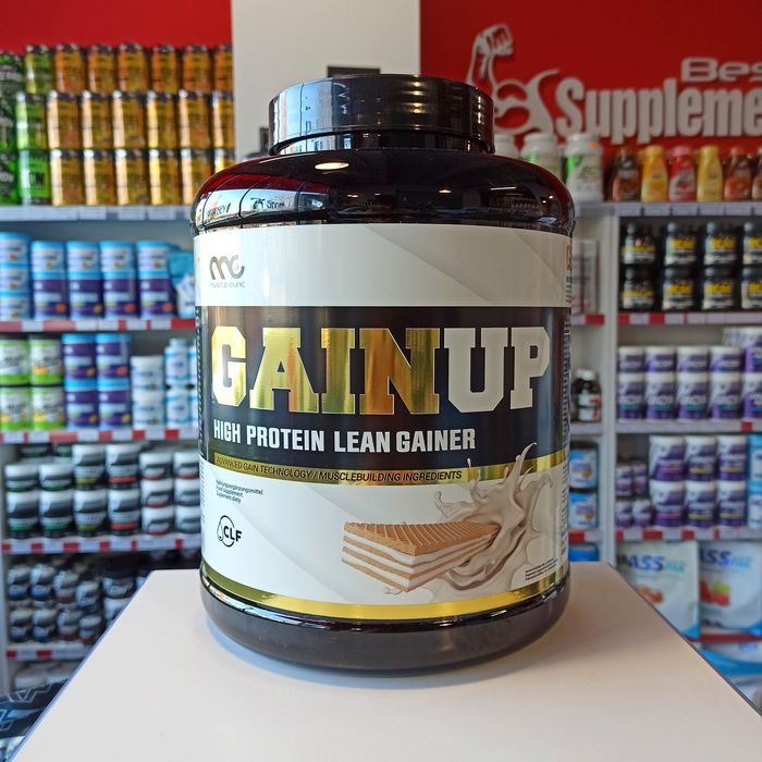 Muscle Clinic GainUp 3000g Gainer Bez Cukru Odżywka na Mase wafelek