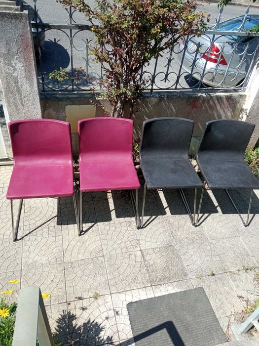 4 Cadeiras em pele ikea modelo Bernhard