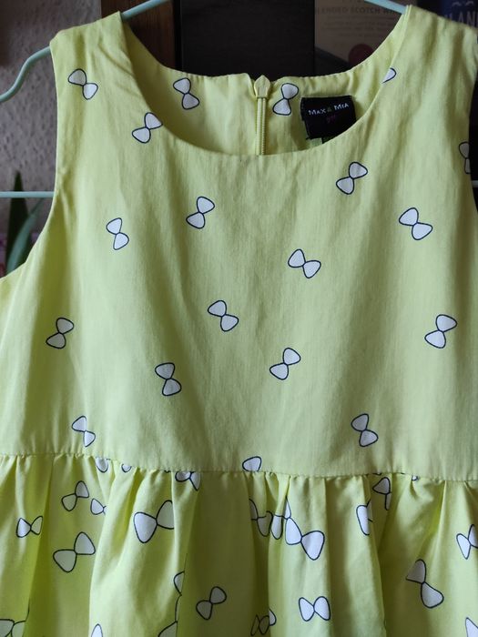 Sukienka letnia bawełniana na podszewce 110cm