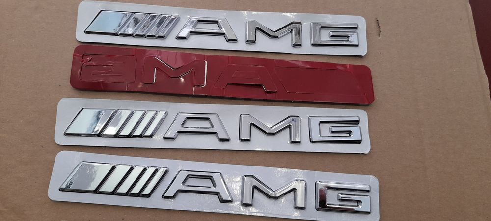Emblemas AMG Para a Mala Com Aplique 3M Profissional Incluídos NOVOS